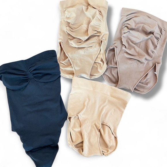 SKIMS Set of 4 XXS/XS Seamless Sculpt Bottom High-Waisted Shapewear Bodysuit - Picture 1 of 7